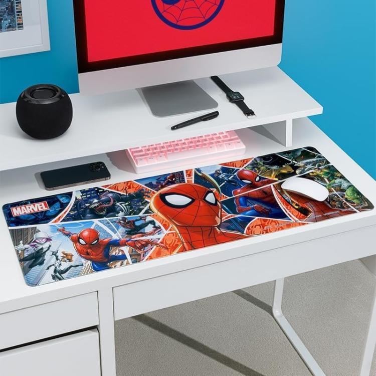 Paladone Desk Mat (Spider-Man) Marvel Tappetino Mouse Pad Xxl Gaming Pc 30X80Cm