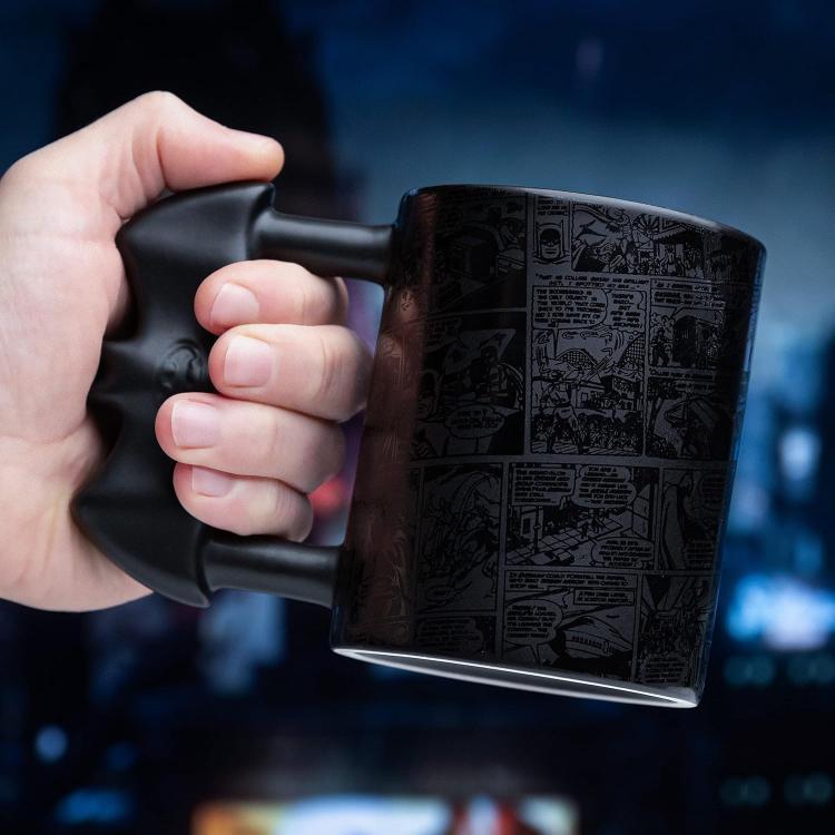 Paladone Tazza Dc Comics: Batman "Batarang Shaped Mug" Ceramica Con Manico 450Ml