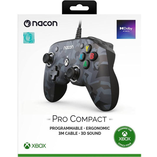 Nacon Pro Compact Controller Xbox Serie X|S One Pc Programmable Sound Camo Urban