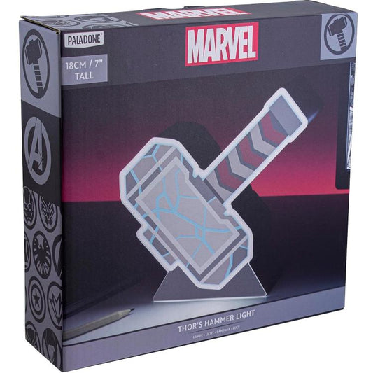 Paladone Lampada Da Tavolo Marvel Thor'S Hammer Light Martello Luce Notturna Aaa
