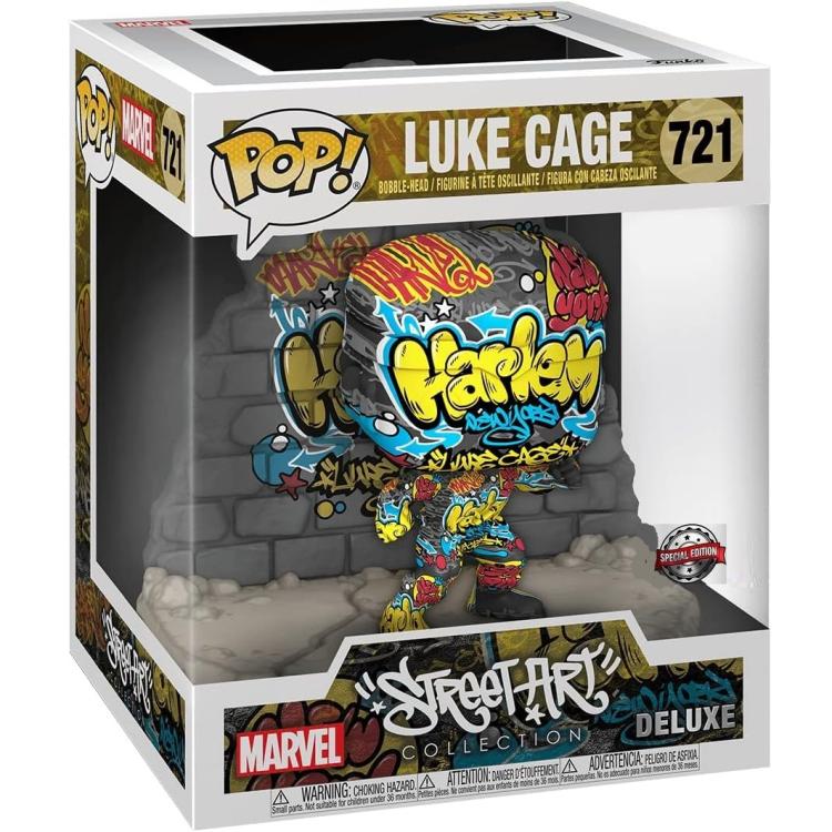 Funko Pop Marvel: Street Art Luke Cage (721) Figure 15Cm Deluxe Special Edition