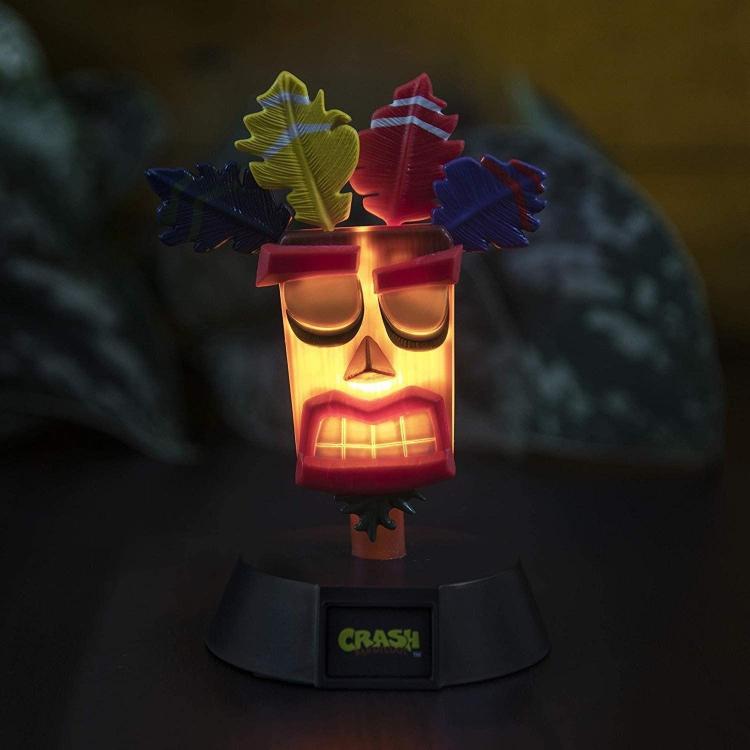 Paladone Lampada Tavolo 3D Crash Bandicoot 002 Aku Aku Light Luce Notturna Ps4