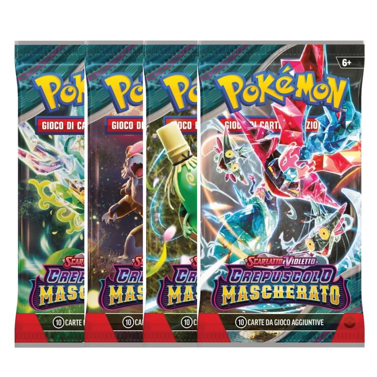 Pokemon Espansione 3 Buste Crepuscolo Mascherato Scarlatto Violetto It Revavroom