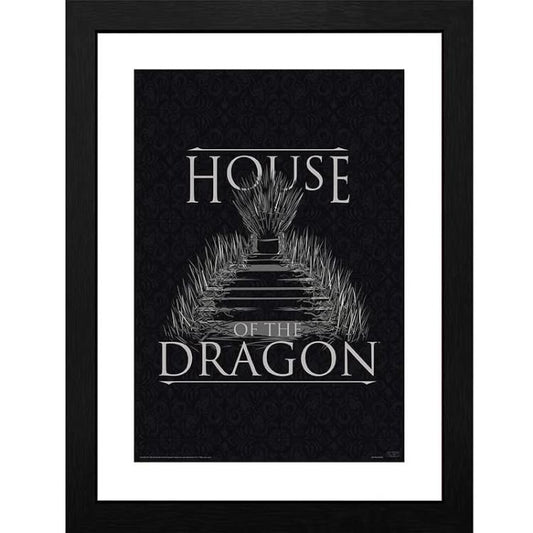 ABYSTYLE: HOUSE OF THE DRAGON (CASA) POSTER INCORNICIATO STAMPA E CORNICE 30x40