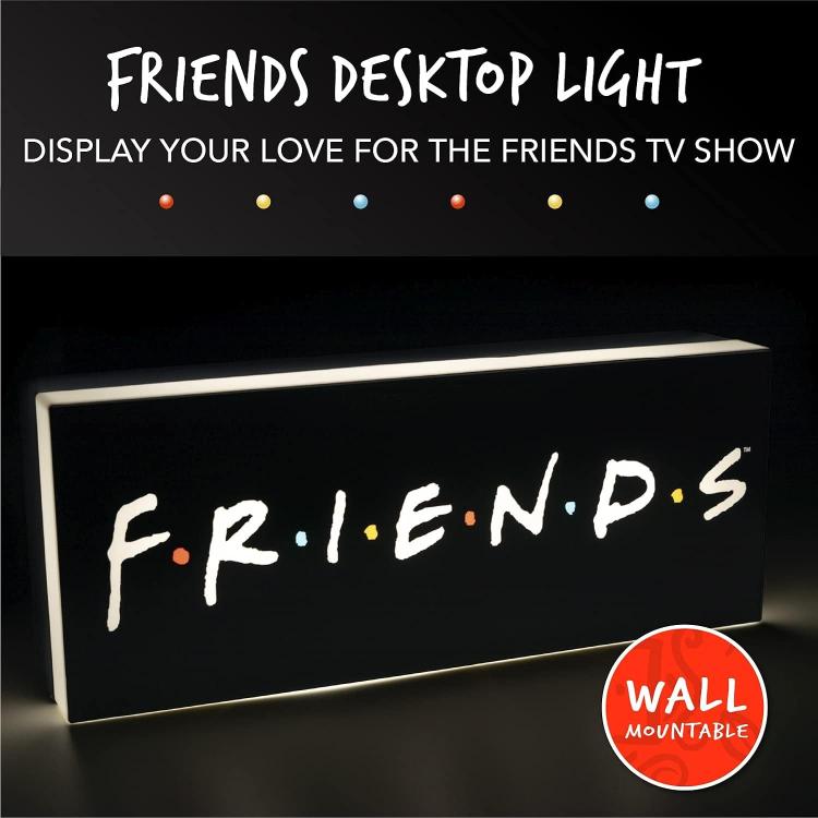 Paladone Lampada Da Tavolo/Muro Friends Logo Led Neon Light 30Cm 3D Ufficiale