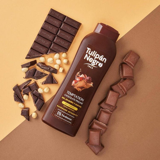 Tulipan Negro Shower Gel Bagno (Praline Cioccolato) Bagnoschiuma Marrone 650Ml