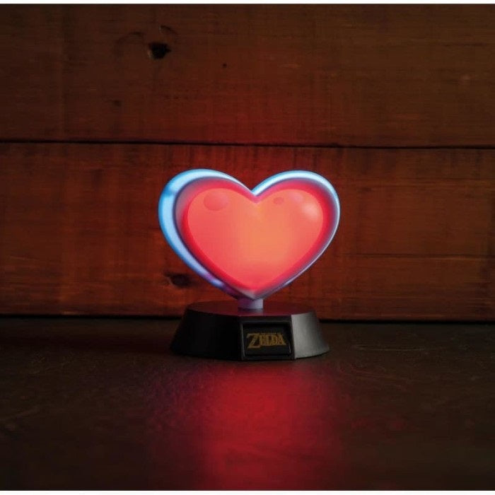Paladone Lampada Da Tavolo 3D Zelda 03 Heart Container Light Luce Notturna Cuore