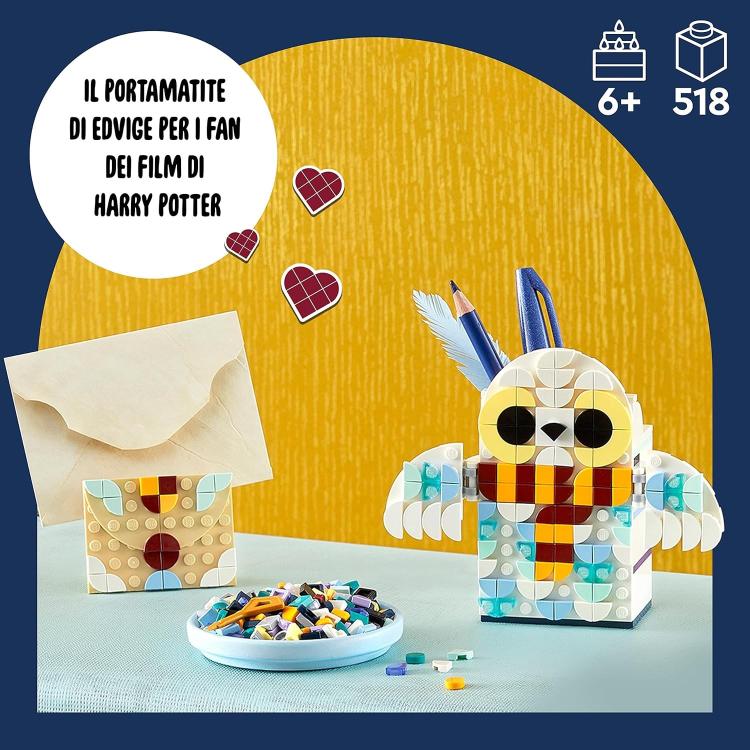 Lego Dots 41809 Portamatite Di Edvige La Civetta Di Harry Potter Portapenne +Acc
