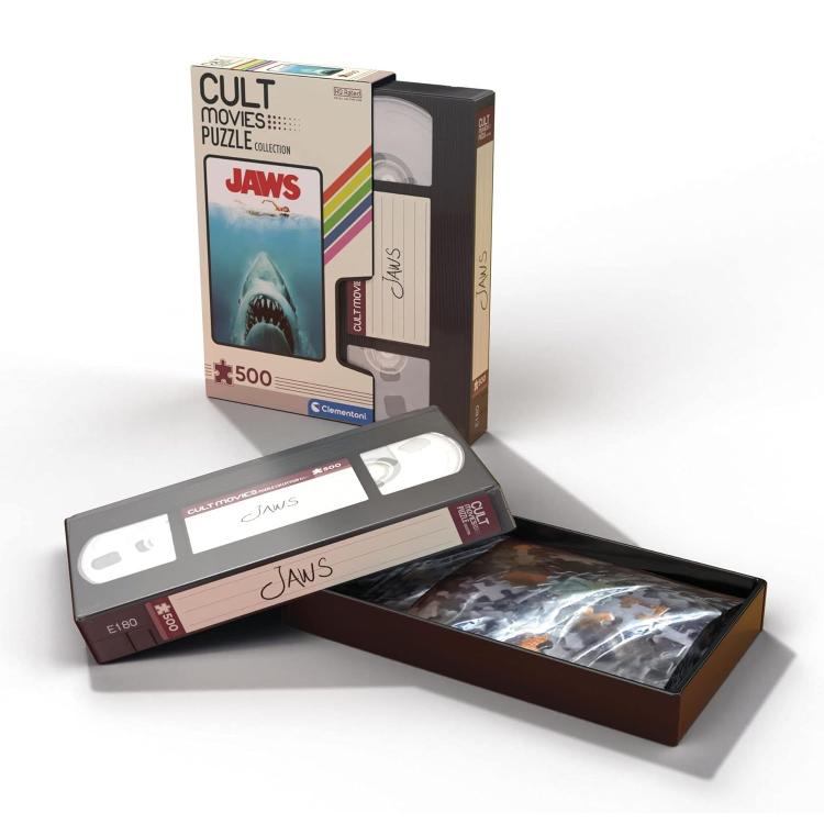 CLEMENTONI CULT PUZZLE MOVIES COLLECTION (JAWS) FILM HORROR "LO SQUALO" 500pz