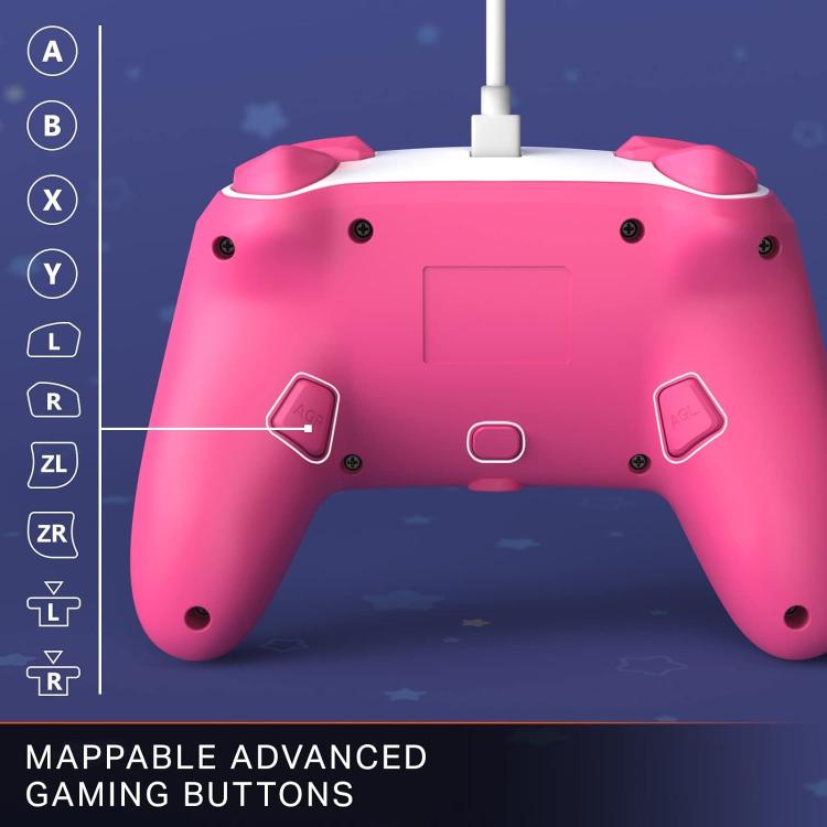 Powera Enanched Wired Controller Cablato Programm. Nintendo Switch (Kirby Star)