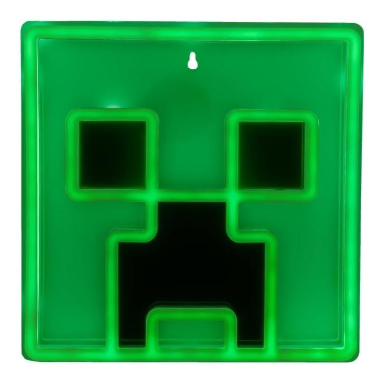 Paladone Lampada Da Tavolo/Muro (Mincraft) Logo Led Neon Light 24Cm 3D Ufficiale