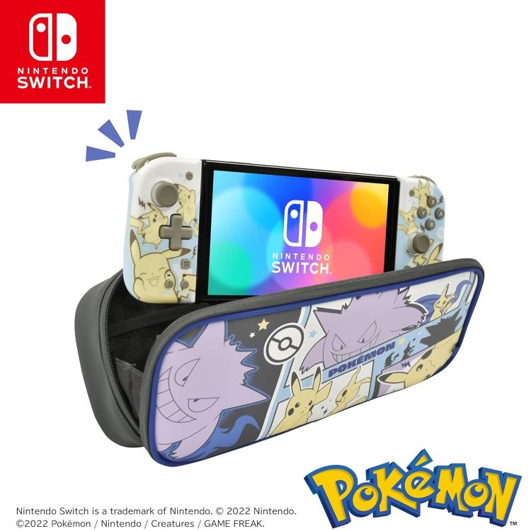 Hori Cargo Pouch Compact Custodia Nintendo Switch/Oled (Pikachu-Gengar-Mimikyu)