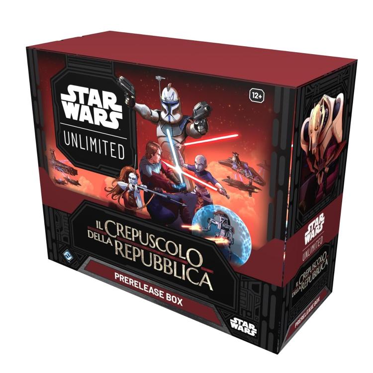 Star Wars Unlimited (Crepuscolo Della Repubblica) Prerelease Box Carte Card Game