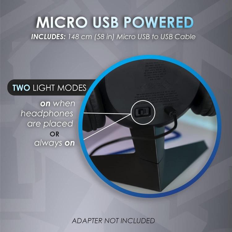 Paladone Lampada Tavolo Supporto Light Up Headwear Stand Cuffie Playstation Ps5