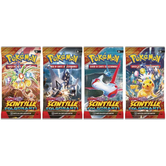 Pokémon Scintille Folgoranti (1 Busta Paper Sleeve) Espansione Gcc Carte Card It