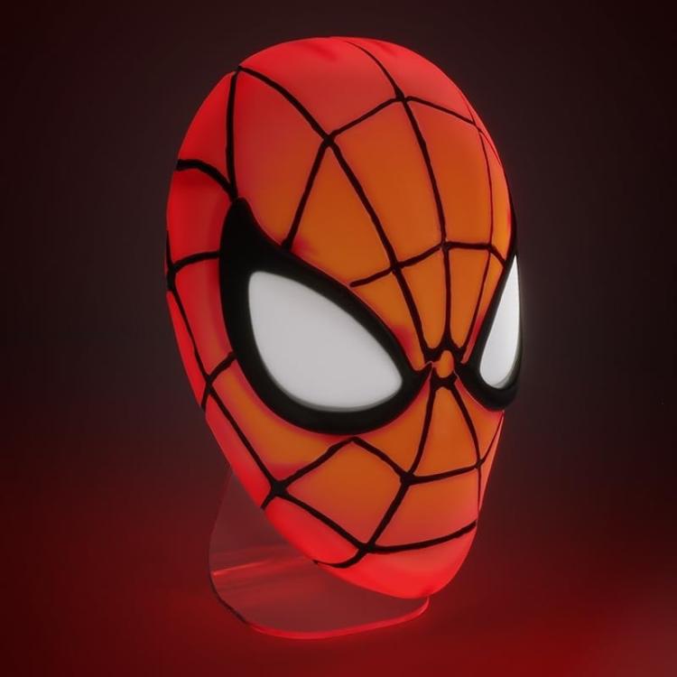 Paladone Marvel Spider-Man Mask Light Lampada Da Tavolo Applique A Parete Disney