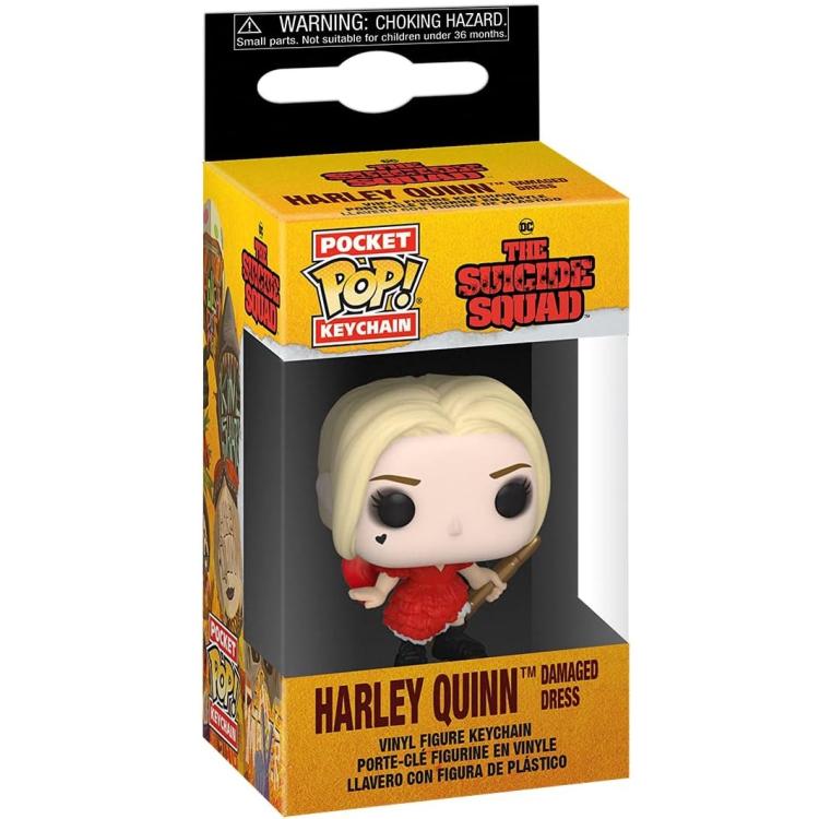 Funko Pop! Pocket Keychain - Dc: The Suicide Squad (Harley Quinn Damaged Dress)