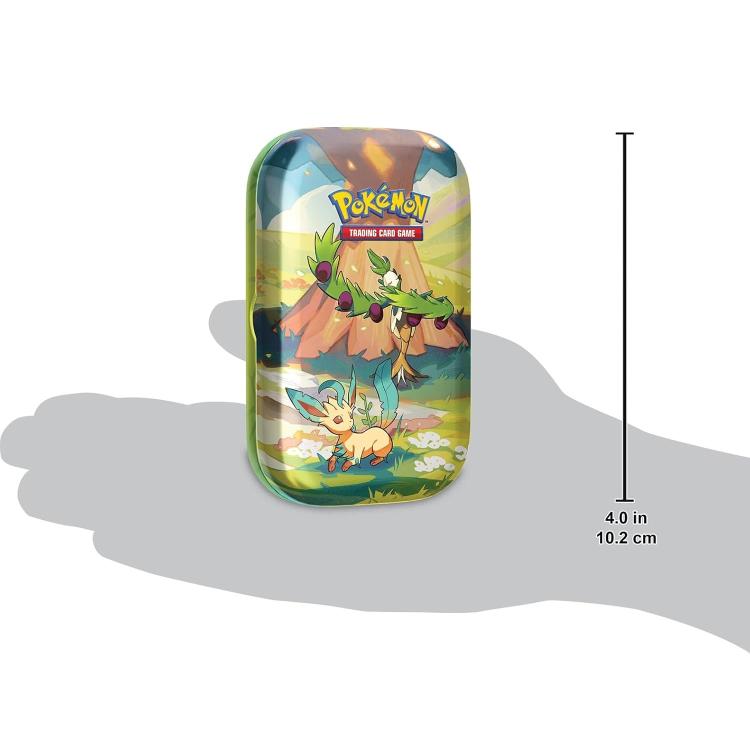 Pokemon Mini Tin: Paldea Sfavillante Collezione Gcc Tcg (Arboliva E Leafeon) Ita