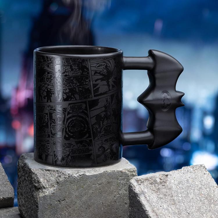 Paladone Tazza Dc Comics: Batman "Batarang Shaped Mug" Ceramica Con Manico 450Ml