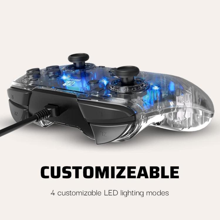 Pdp Controller Deluxe+ Audio Wired Nintendo Switch Afterglow Prismatic Pad Led