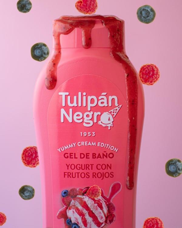 Tulipan Negro Shower Gel Bagno Doccia (Yogurt E Frutti Rossi) Bagnoschiuma 650Ml
