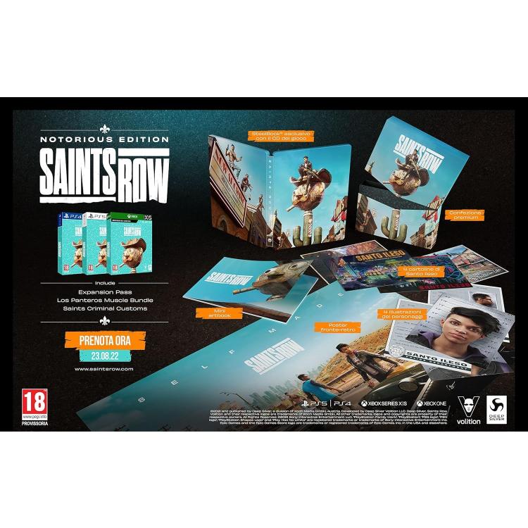 Saints Row: Notorious Edition (Steelbook) Ps4 - Videogioco Playstation 4 Pal Ita