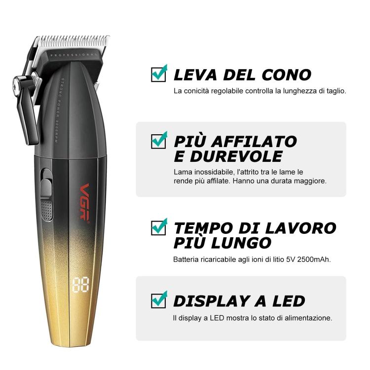 Vgr Salon Series V-003 Trimmer Rasoio Tagliacapelli Professionale Regola Barba
