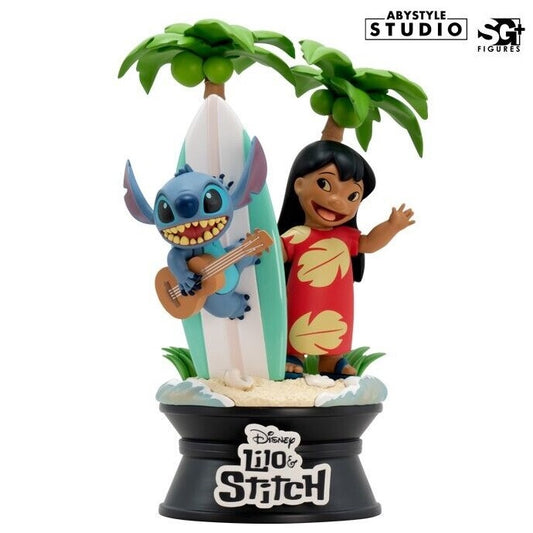 ABYSTYLE - SG FIGURE: DISNEY LILO E STITCH 61 - LILO E STITCH SURFBOARD SURF