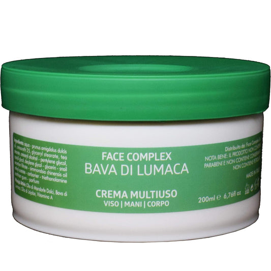 Crema Multiuso Face Complex Per Viso Mani Corpo Alla Bava Di Lumaca Da 200ml