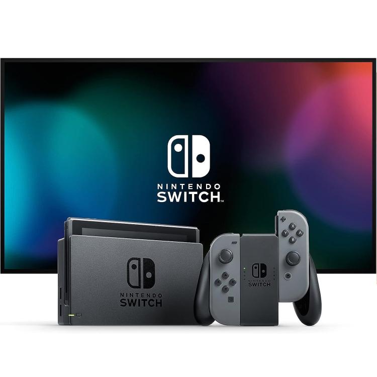 Nintendo Switch Console Portatile E Da Tv 1.1 Total Black Grey (Garanzia Italia)