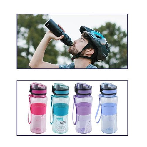 BORRACCIA PLASTICA 550ML CANNUCCIA/BECCUCCIO PER BAMBINI SCUOLA SPORT PALESTRA