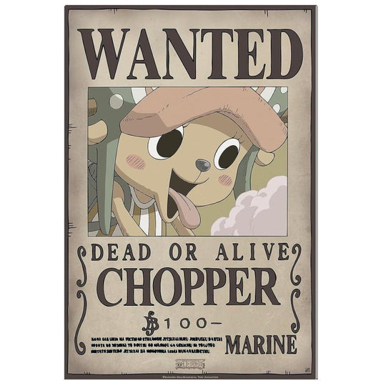 ABYSTYLE (ONE PIECE) POSTER: WANTED CHOPPER (52X35) ANIME MANGA LIMITED EDIT.