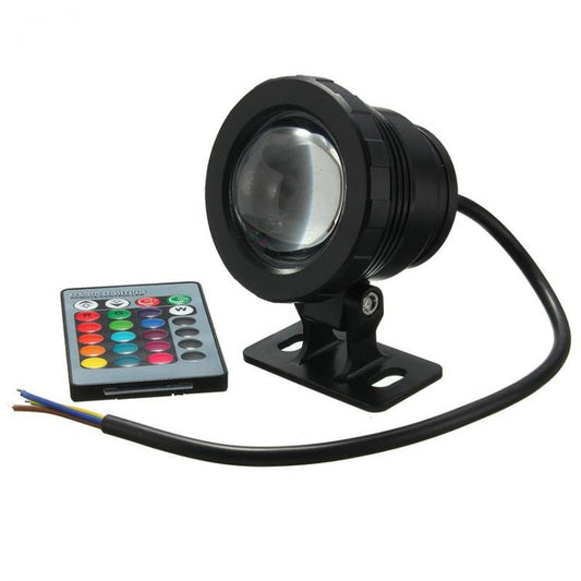 Faro Faretto Led Proiettore 10W Rgb Ip67 Da Immersione E Esterno Waterproof 12V