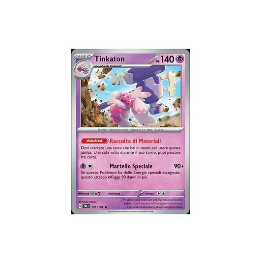 Pokémon - Mazzo Lotte Ex (Tinkaton-Ex) Gcc Tcg 60 Carte Gioco Da Collezione Ita