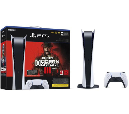 Sony Console Playstation 5 Digital Slim 1Tb Ps5 White+ Call Of Duty Mwiii Vch Eu