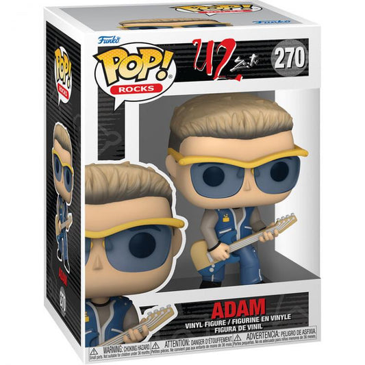 Funko Pop ! Rocks U2 Zoo Tv - Adam Clayton (270) Vinyl Figure Band Rock Music
