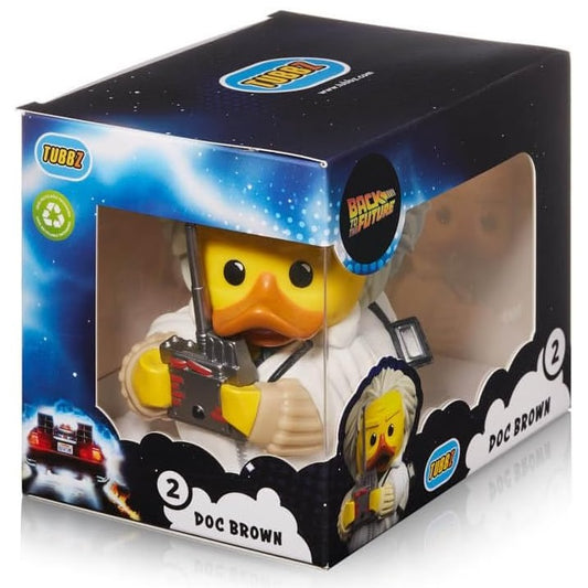 Tubbz (2) Back To The Future "Doc Brown" Paperella Figure Duck Ritorno Al Futuro