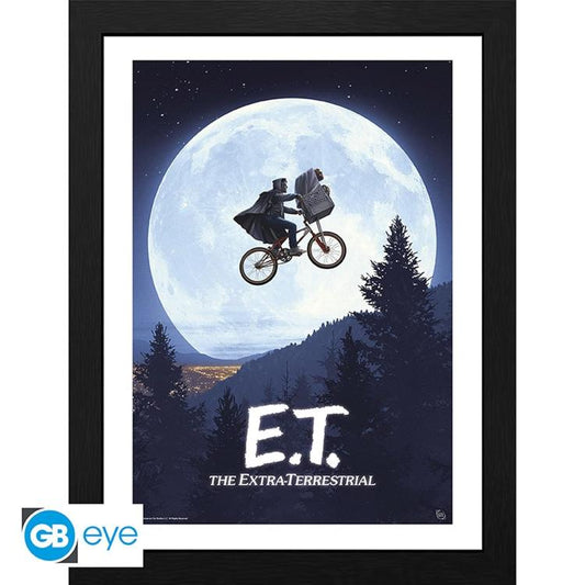 ABYSTYLE - E.T. EXTRATERRESTRE (MOON) POSTER INCORNICIATO QUADRO STAMPA CORNICE