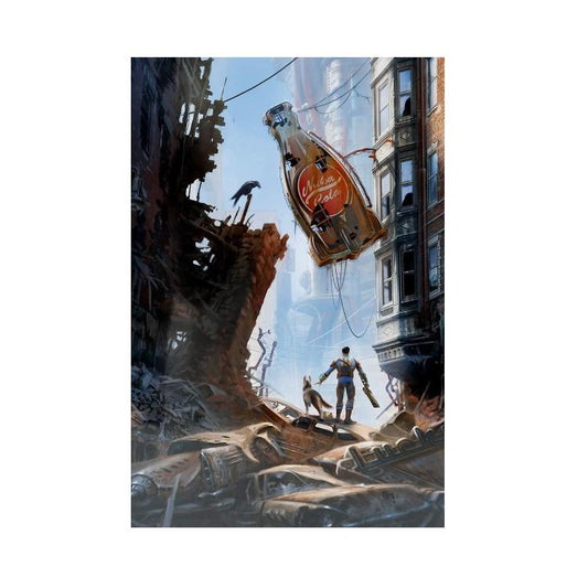 ABYSTYLE FALLOUT 4: STREET SCENE POSTER INCORNICIATO CORNICE QUADRO STAMPA 30x40