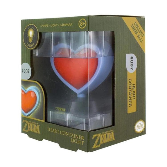 Paladone Lampada Da Tavolo 3D Zelda 03 Heart Container Light Luce Notturna Cuore