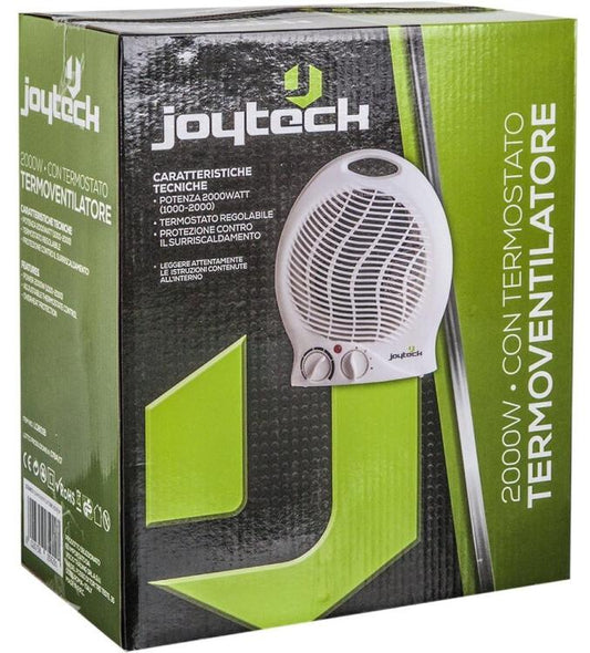 Joytech Termoventilatore Caldobagno Elettrico 2000W Stufa Elettrica Bianco