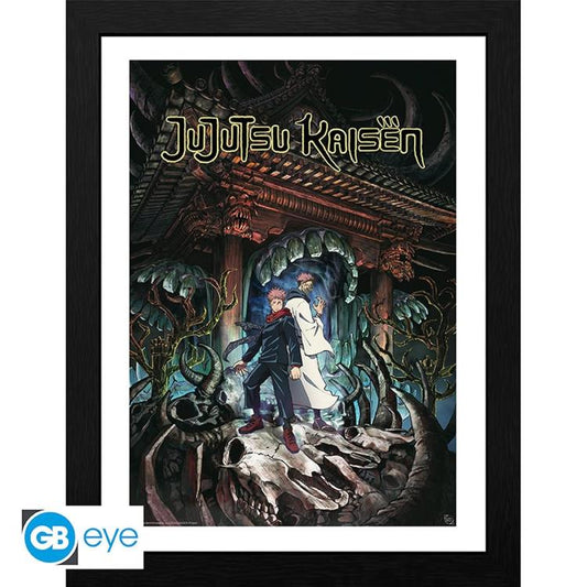 ABYSTYLE - JUJUTSU KAISEN (ITADORI & SUKUNA) POSTER INCORNICIATO STAMPA CORNICE