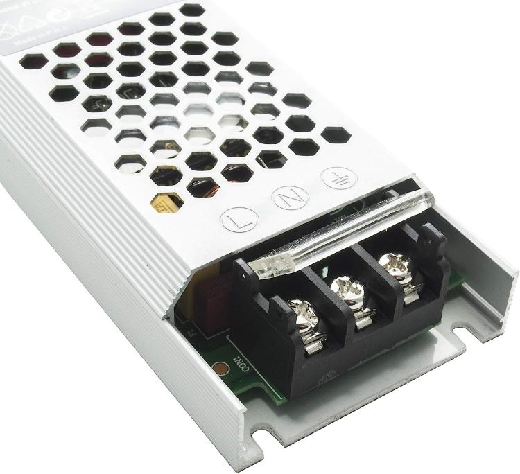 ALIMENTATORE STABILIZZATO 2 USCITE 100W SLIM TRASFORMATORE 24V 4.2A STRISCE LED