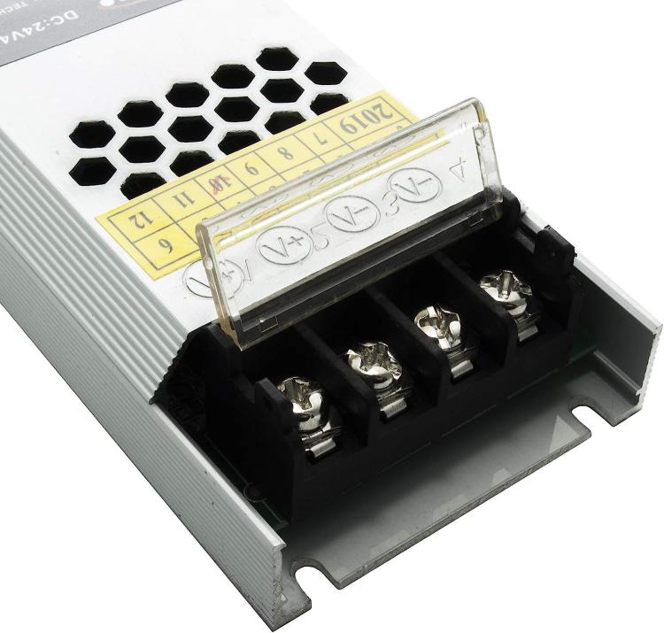 ALIMENTATORE STABILIZZATO 2 USCITE 100W SLIM TRASFORMATORE 24V 4.2A STRISCE LED