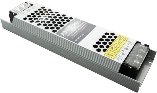 ALIMENTATORE STABILIZZATO 2 USCITE 100W SLIM TRASFORMATORE 24V 4.2A STRISCE LED