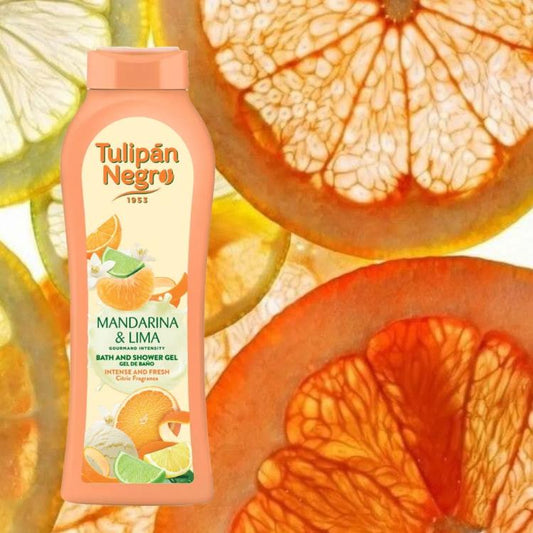 Tulipan Negro Shower Gel Bagno Crema Doccia (Mandarino/Lime) Bagnoschiuma 650Ml