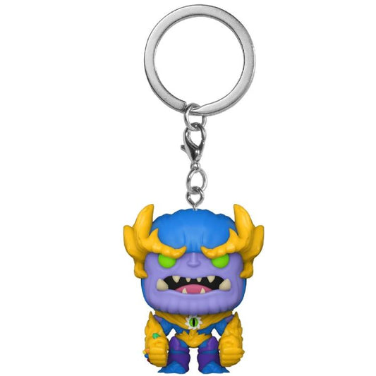 Funko Pop Pocket Keychain Marvel Mech Strike Monster Hunter (Thanos) Portachiavi