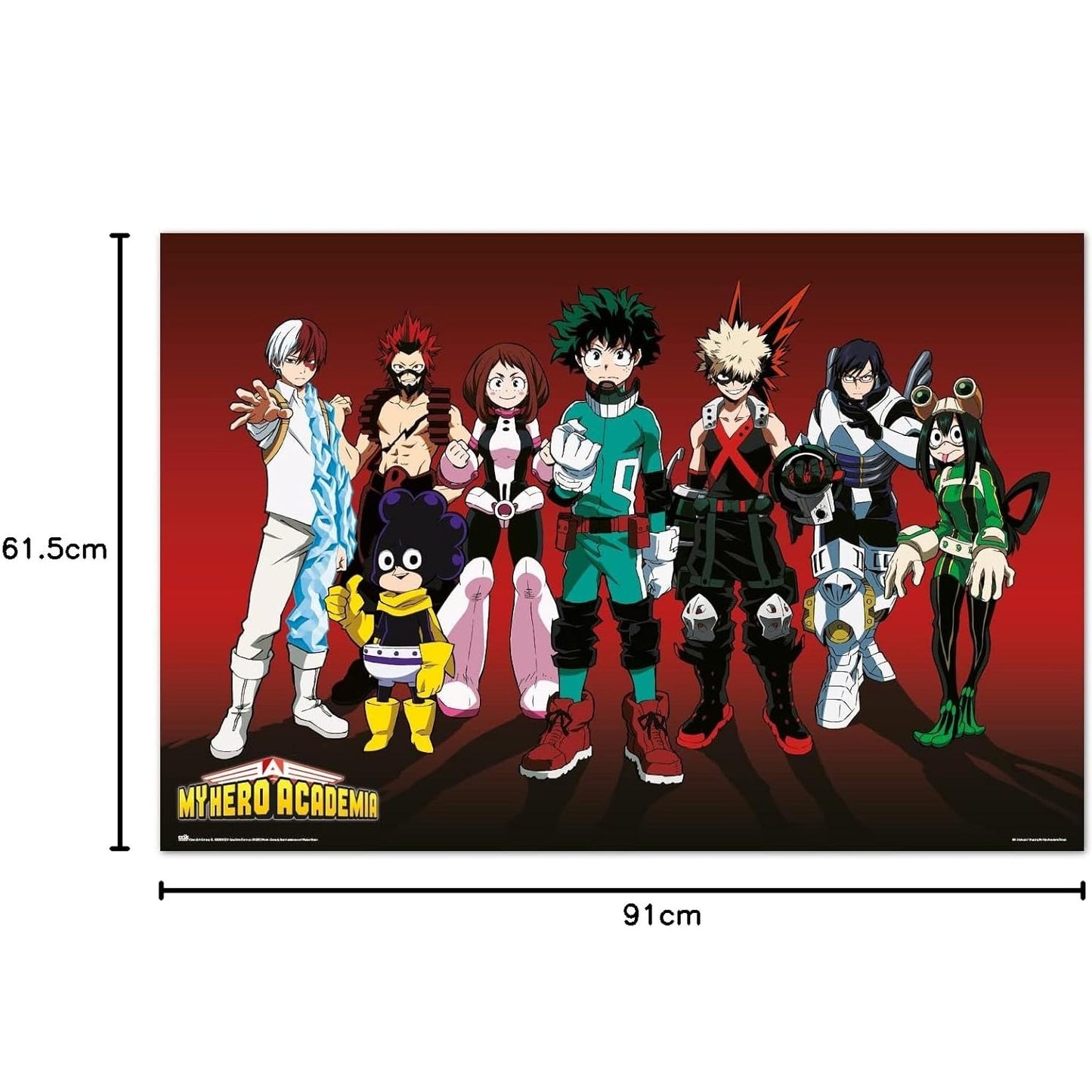 Maxi Poster Anime: (My Hero Academia Version) Manga a Parete Incorniciabile da Cameretta Fumetti Manga 91x61 cm