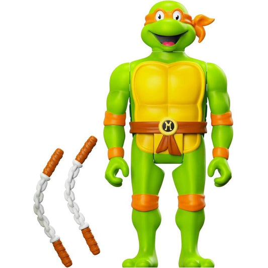 Reaction Super7 Tartarughe Ninja "Michelangelo" Action Figure Turtle Ninja Tmnt