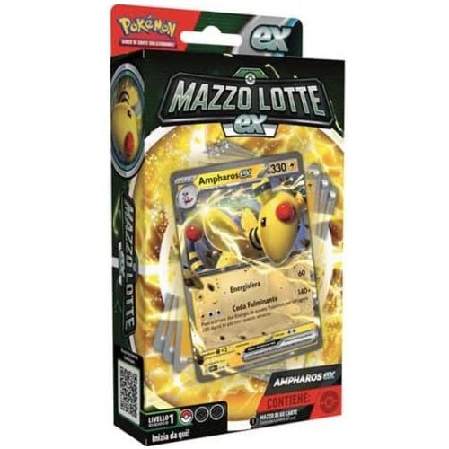 Pokémon - Mazzo Lotte Ex (Ampharos-Ex) Gcc 60 Carte Da Gioco Collezione Italiano